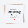 Amazing Mum Or Mummy Happy Birthday Card, thumbnail 1 of 3