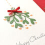 Personalised Happy Christmas 3D Mistletoe Card, thumbnail 5 of 7