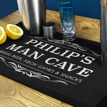 Personalised Man Cave Bar Mat, 2 of 12