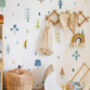 Colourful Woodland Tree Shapes Wall Vinyl Stickers, thumbnail 3 of 5