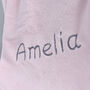 Personalised Pink Soft Fleece Baby Blanket, thumbnail 3 of 5