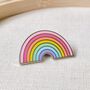 Pastel Rainbow Enamel Pin Badge, thumbnail 5 of 10