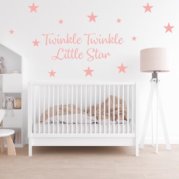 Twinkle Twinkle Little Star Fabric Wall Stickers, 3 of 4