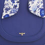 Blue Agnes Top Handle Saddle Bag, thumbnail 4 of 9