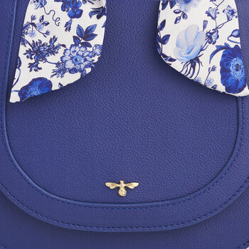 Blue Agnes Top Handle Saddle Bag, 4 of 9