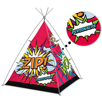 Top Of The Pops Personalised Comic Book Play Teepee, 2 of 5