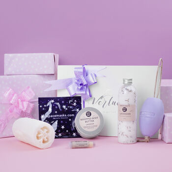 'The Big Lavender Box' Luxury Bath Care Gift Set, 6 of 7