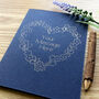 Personalised Heart And Flower Wedding Gold Foil Card, thumbnail 1 of 12