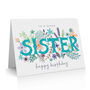 'Super Sister' Birthday Card, thumbnail 1 of 2
