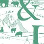 Personalised Couple's Initials Illustrated Travel Print, thumbnail 10 of 12