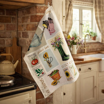 Spring Gardening Tea Towel, 3 of 4
