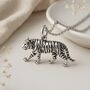 Personalised Sterling Silver Tiger Necklace, thumbnail 1 of 9