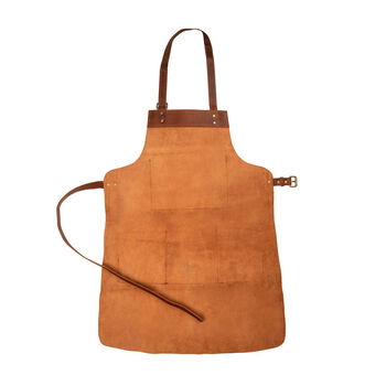 Laser Personalized Leather Apron For Dad, 3 of 6