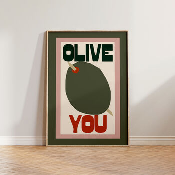 Olive You Kitchen Print, 3 of 10