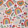 Rainbow Pride Love Gift Wrapping Paper Roll Or Folded, thumbnail 2 of 3