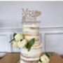 Wooden Wedding Cake Topper, thumbnail 1 of 8