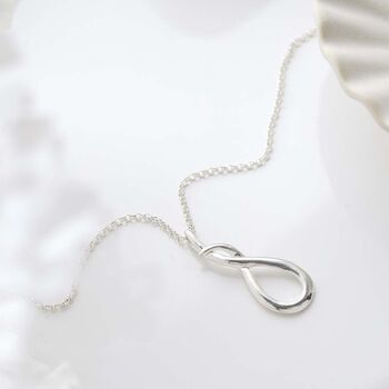 Sterling Silver Designer Loop Necklace, 3 of 11