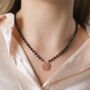 Four Heart Foldable Magnet Zircon Mangalsutra Necklace, thumbnail 1 of 5