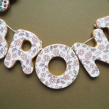 Personalised Floral Clay Name Garland, 4 of 6