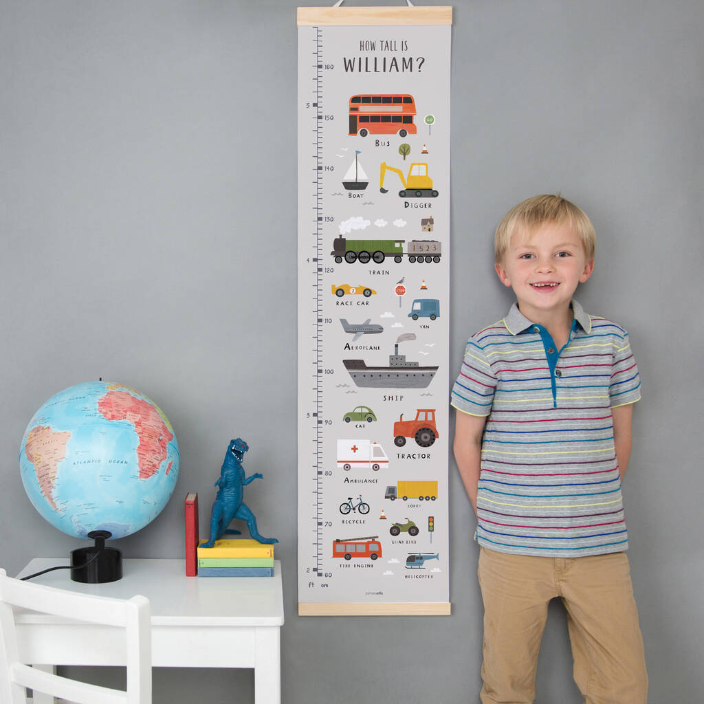 Personalised Transport Height Chart, 1 of 7