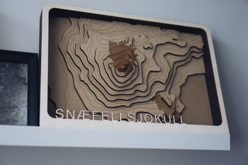Your Location Multi Layer Topographic Wood Map, 3 of 7