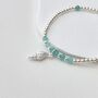 Artesia Amazonite Sterling Silver Shell Bracelet, thumbnail 1 of 8