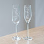 Script Name Champagne/Prosecco Glass, thumbnail 3 of 12