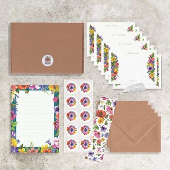 Colourful Flowers Stationery Gift Set, 2 of 6