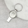 Personalised 30th Birthday Ten Pence Keyring Bottle Opener, thumbnail 2 of 5