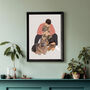 Custom Pet Mum Dad Portrait Dog Cat Gift Print, thumbnail 7 of 12