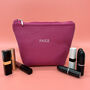 Personalised Leather Cosmetic Bag, thumbnail 1 of 6