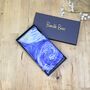 Ladies Double Sided 100% Silk Scarf Blue, thumbnail 6 of 6