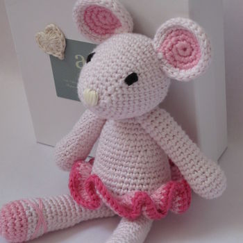 Hand Crochet Ballerina Mouse, 2 of 6