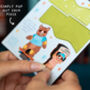 Personalised Skateboarding Bears Father's Day Pop Out Card, thumbnail 7 of 7