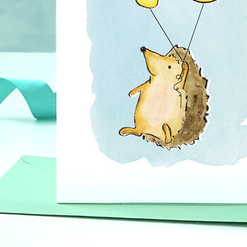 Hedgehog 40th Birthday Card, 2 of 9