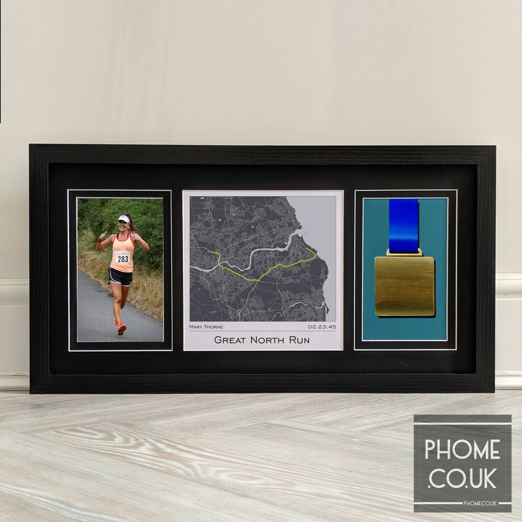 Race Bib, Photo And Medal Display Frame By PHOME