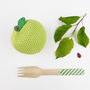 Apple Fruit Crochet Cotton Soft Toy, thumbnail 6 of 10