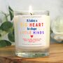 Nursery Teacher Gift Personalised Big Heart Quote Candle, thumbnail 1 of 5