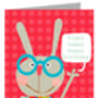 Happy Birthday Rabbit Card, thumbnail 2 of 3