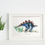 Personalised Stegosaurus Art Print, thumbnail 1 of 4
