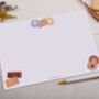 A4 Origami Writing Paper That Folds Into An Envelope With Biscuit Design, thumbnail 2 of 5
