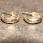 Textured Recycled 9ct Gold Hoops, thumbnail 2 of 5