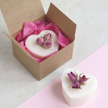 Rose Geranium Heart Handmade Soap, 3 of 6