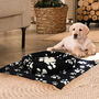 Fleeced Paw Print Puppy Blanket And Bed, thumbnail 1 of 5