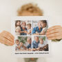 Personalised Photo Collage Grandfather Birthday Card, thumbnail 1 of 5