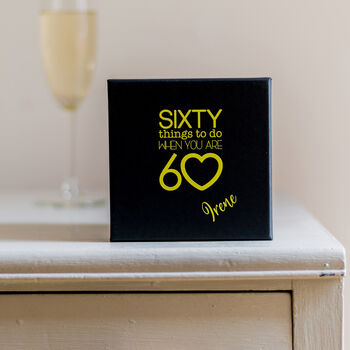 Personalised Sixty Things To Do When You Are 60 Gift, 9 of 11