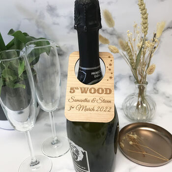Personalised Anniversary Wine Bottle Label Gift, 2 of 9