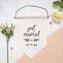 Personalised Just Married Pennant Flag, thumbnail 2 of 2