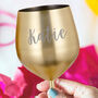 Personalised Gold Metal Glass, thumbnail 2 of 4