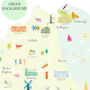 Map Of East Yorkshire Art Print, thumbnail 5 of 9